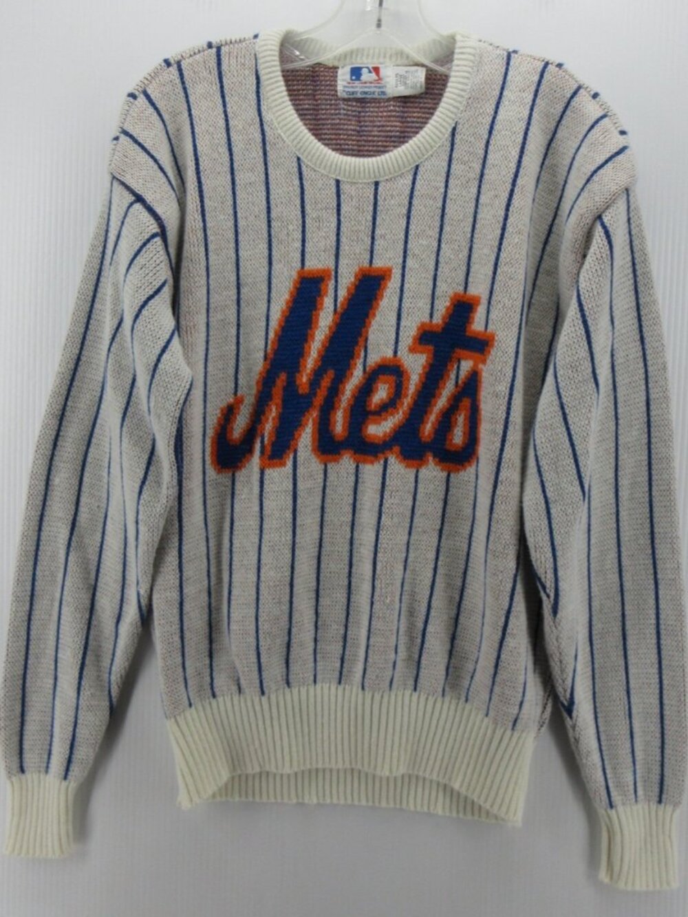 VINTAGE New York Mets Cliff Engle Sweater Large MLB 90s USA Adult